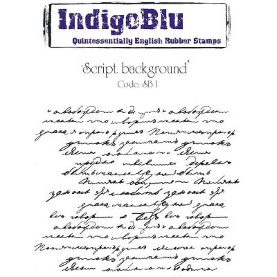 IndigoBlu Stempel - Script Background