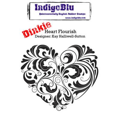 IndigoBlu Stempel - Heart Flourish