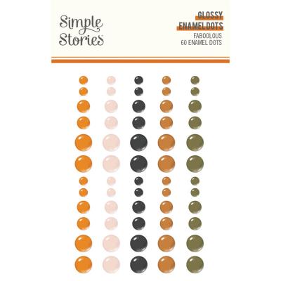 Simple Stories FaBOOlous - Glossy Enamel Dots