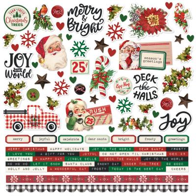 Simple Stories Simple Vintage Dear Santa - Cardstock Stickers