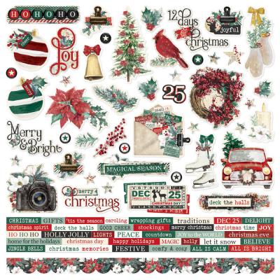 Simple Stories Simple Vintage 'Tis The Season - Cardstock Stickers