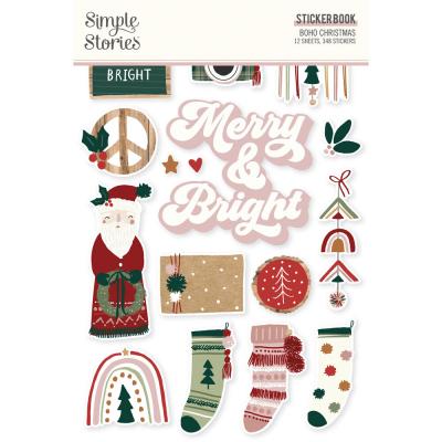 Simple Stories Boho Christmas - Sticker Book