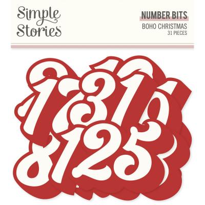 Simple Stories Boho Christmas - Number Bits & Pieces