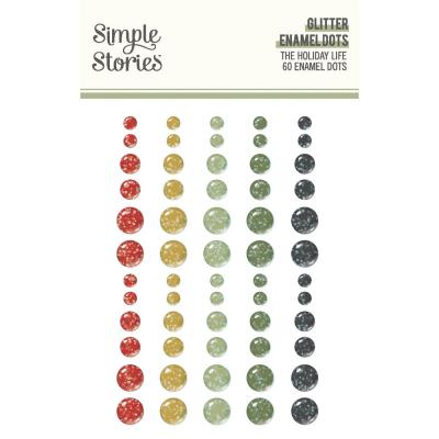 Simple Stories The Holiday Life - Glitter Enamel Dots