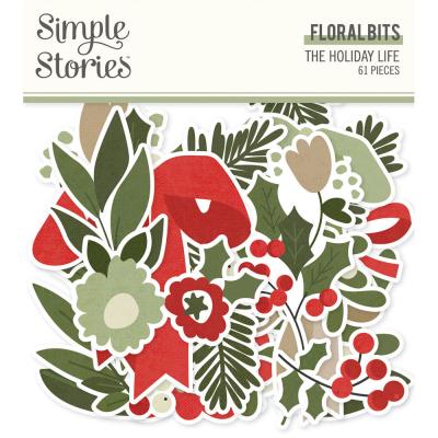 Simple Stories The Holiday Life - Floral Bits & Pieces