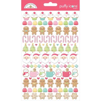 Doodlebug Gingerbread Kisses - Puffy Icons