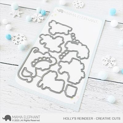 Mama Elephant Outline Dies - Holly's Reindeer