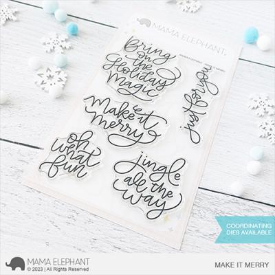 Mama Elephant Stempel - Make It Merry