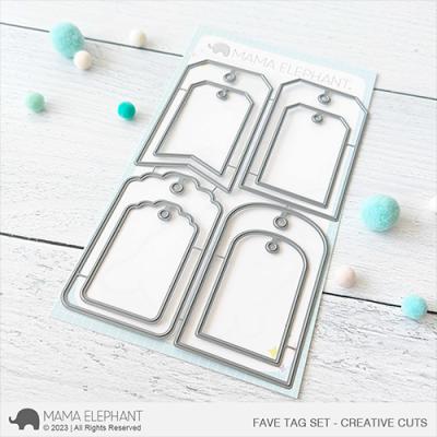 Mama Elephant Creative Cuts - Fave Tag Set