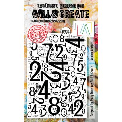 Aall & Create Stempel - Number Graffitti