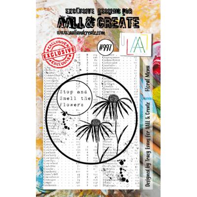 Aall & Create Stempel - Floral Menu
