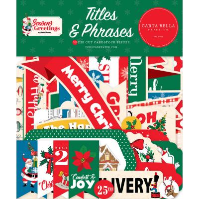 Carta Bella Season's Greetings - Titles & Phrases