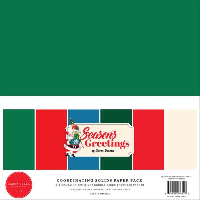 Carta Bella Season's Greetings - Coordinating Solids