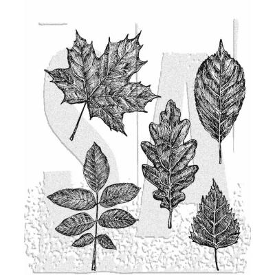 Stampers Anonymous Tim Holtz Stempel - Sketchy Leaves