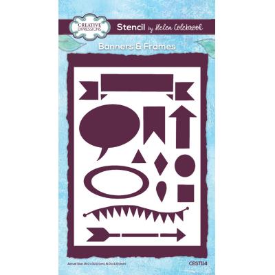 Creative Expressions Helen Colebrook Stencil Banners & Frames