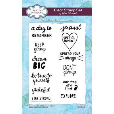 Creative Expressions Stempel Positive Sentiments