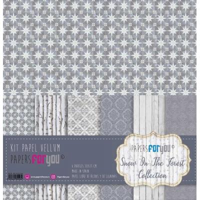 Papers For You Snow on the Forest - Vellum Paper Pack