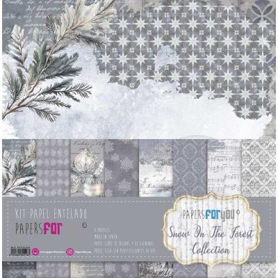 Papers For You Snow on the Forest - Canvas Scrap Pack