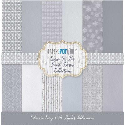 Papers For You Snow on the Forest - Basics Midi Scrap Paper Pack