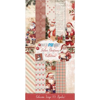 Papers For You Father Christmas - Slim Scrap Paper Pack