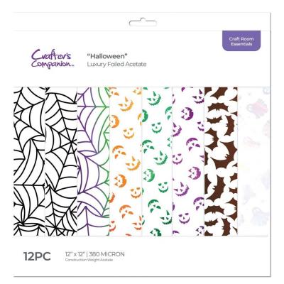 Crafter's Companion Halloween Luxury Foiled Acetate Pack
