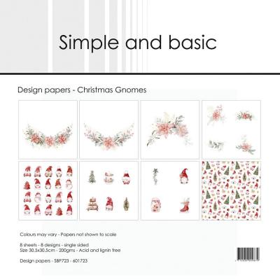 Simple and Basic Paper Pack Christmas Gnomes