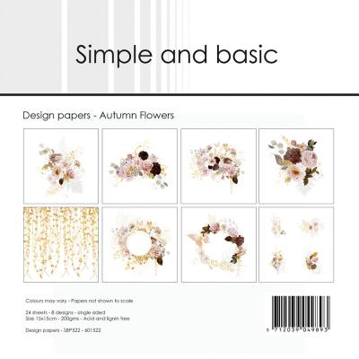 Simple and Basic Paper Pack Autumn Flowers