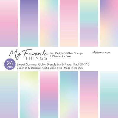 My Favorite Things Sweet Summer Color Blends 6x6 Inch Paper Pad