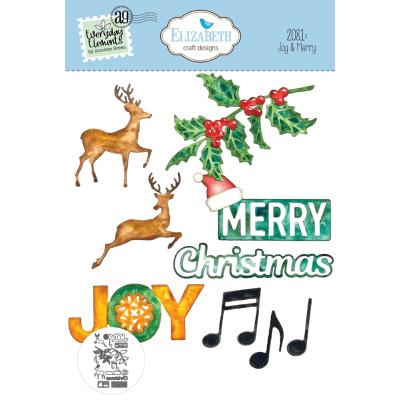 Elizabeth Craft Designs Cutting Dies - Joy & Merry