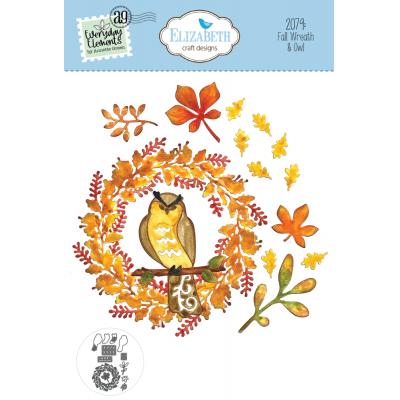 Elizabeth Craft Designs Cutting Dies - Fall Wreath & Owl