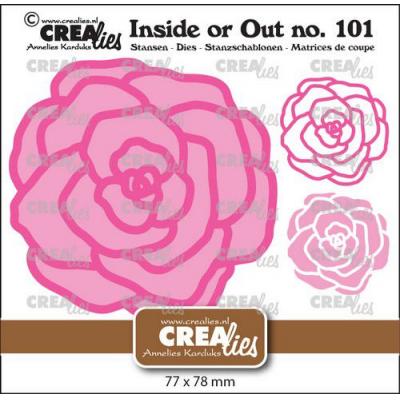 Crealies Cutting Dies - Inside or Out - Rose