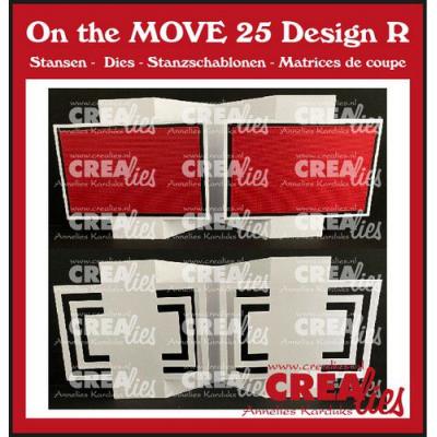 Crealies Cutting Dies - On the MOVE Design R - Quadrate