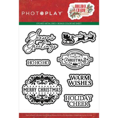 PhotoPlay Holiday Charm - Outline Dies