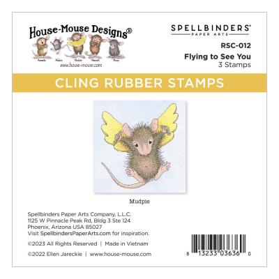 Spellbinders House Mouse Stempel Flying to See You