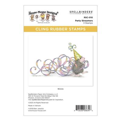 Spellbinders House Mouse Stempel Party Streamers