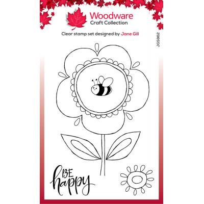 Woodware Stempel - Be Happy