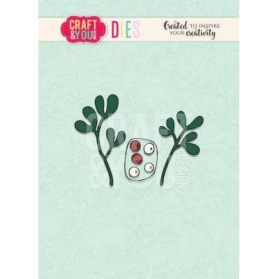 Craft & You Cutting Dies - Mistletoe Twigs
