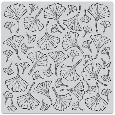 Hero Arts Cling Stamp - Ginkgo Leaves Pattern Bold Prints
