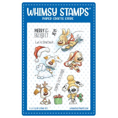 Whimsy Stamps Stempel - Christmas Doggies