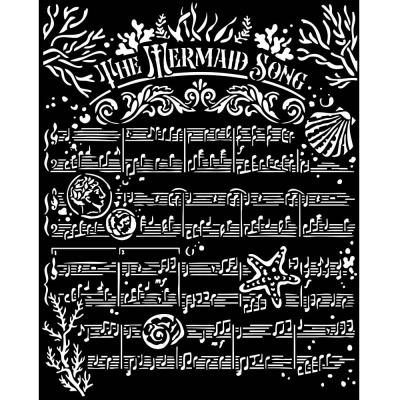 Stamperia Songs of the Sea Stencil - The Mermaid Song