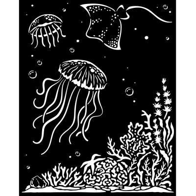 Stamperia Songs of the Sea Stencil - Jellyfish