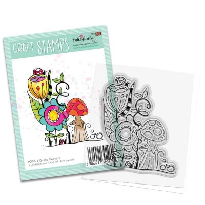 Polkadoodles Stempel - Quirky Flower 5