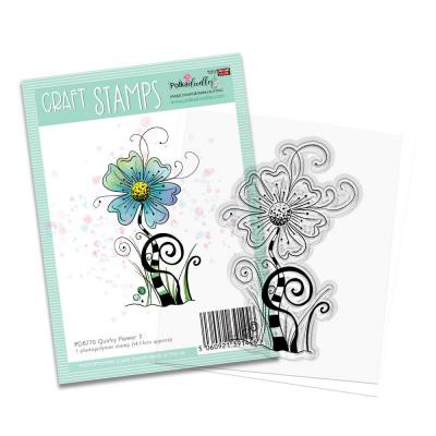 Polkadoodles Stempel - Quirky Flower 3