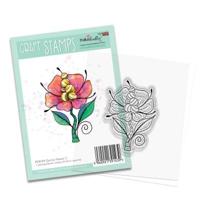 Polkadoodles Stempel - Quirky Flower 2