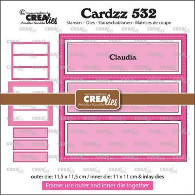 Crealies Cardzz Frame & Inlay - Claudia