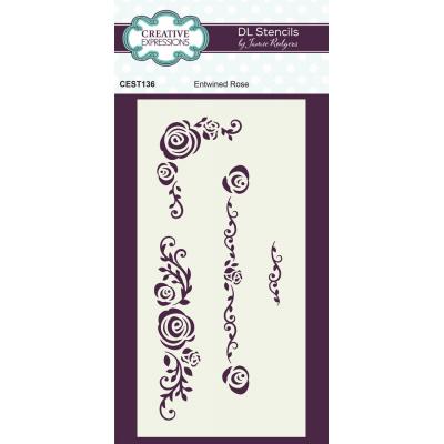 Creative Expressions Stencil - Entwined Rose