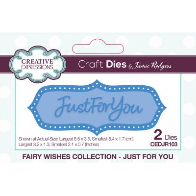 Creative Expressions Craft Die - Fairy Wishes Just For You