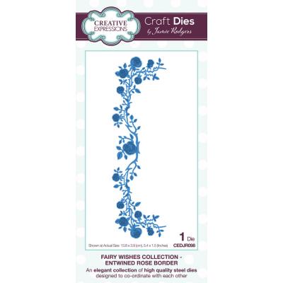Creative Expressions Craft Die - Fairy Wishes Entwined Rose Border