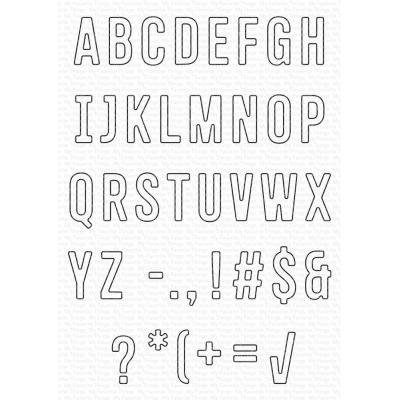My Favorite Things Die-Namics - Letterboard Alphabet