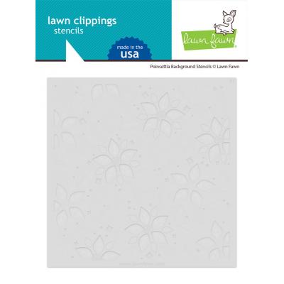 Lawn Fawn Stencils - Poinsettia Background